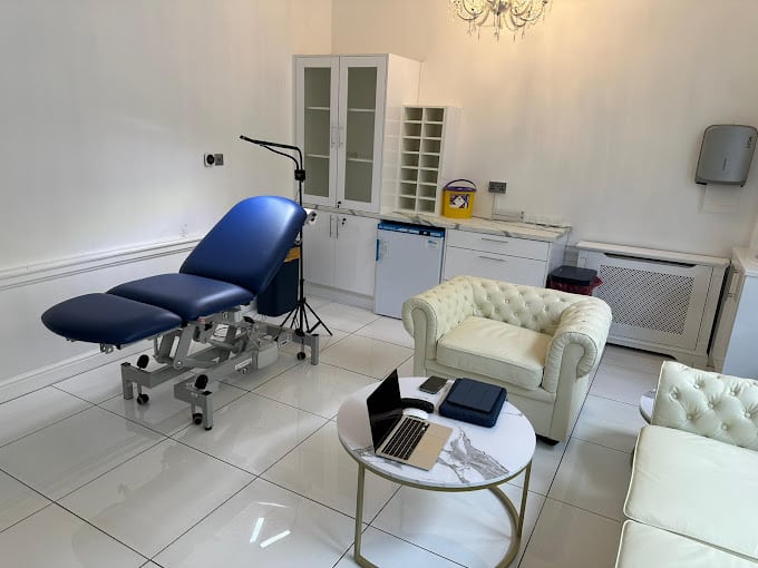 Interiors of Dr SNA Aesthetic Clinic London